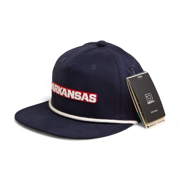 Arkansas Razorbacks ARKANSAS White 3D Classic Rope Hat- Navy/ White - Picture 2 of 3